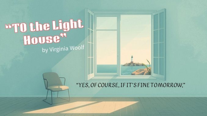 Room with a big window, It has light house view.